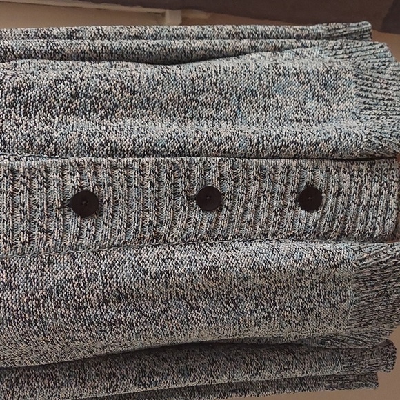 JONES NEW YORK Collection Button Down Knit Marled Long Sleeve Cardigan - Picture 3 of 10